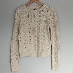 GAP Cream Crew Neck Sweater